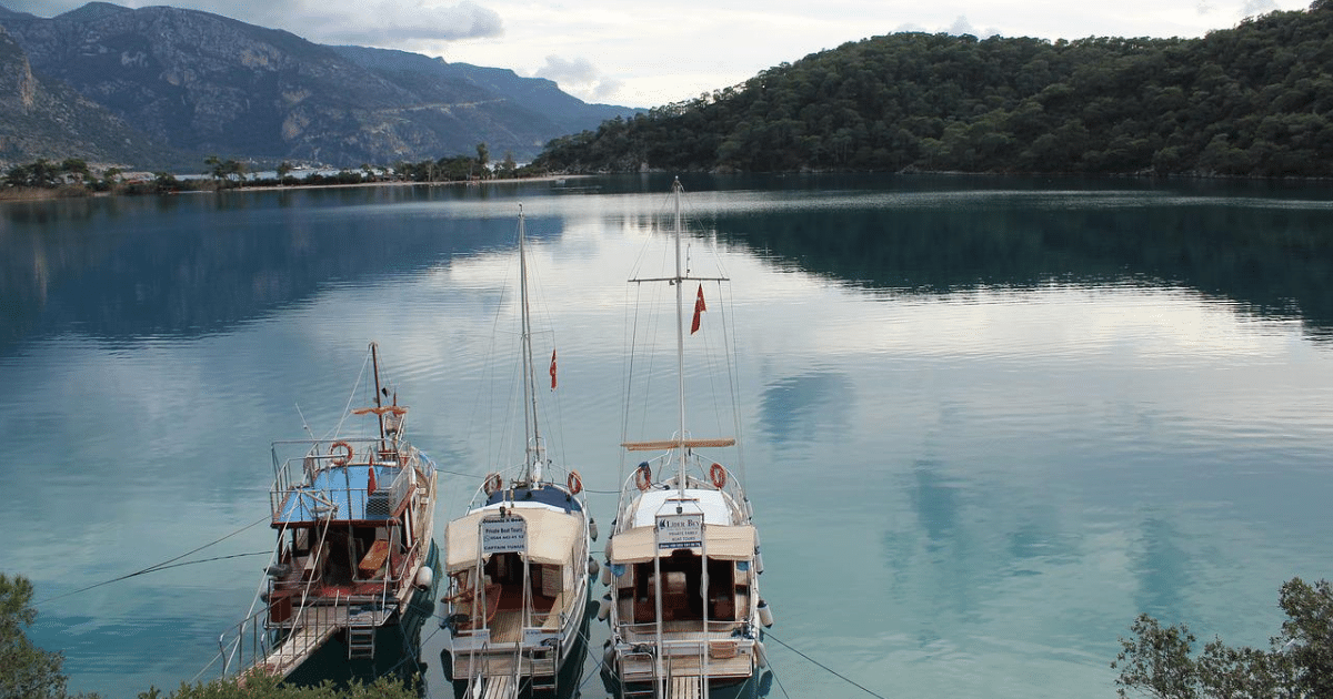 Boats Setting Sail for an Oludeniz Tour from the Blue Lagoon