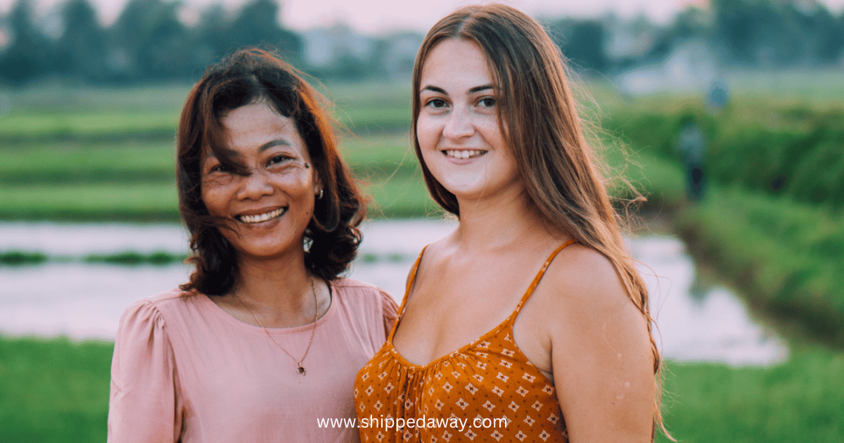 Solo female traveler Arijana exploring Vietnam with local woman - Best Places for Solo Female Travel