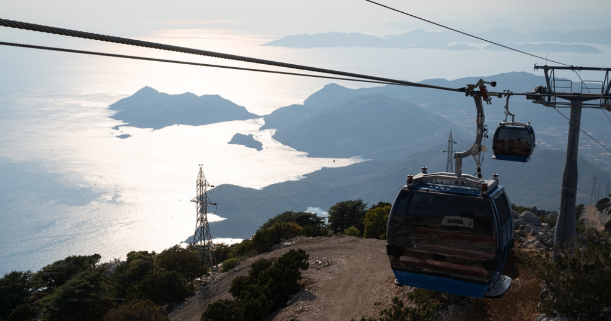 Spectacular View from Babadag Mountain Top Cable Car, Oludeniz