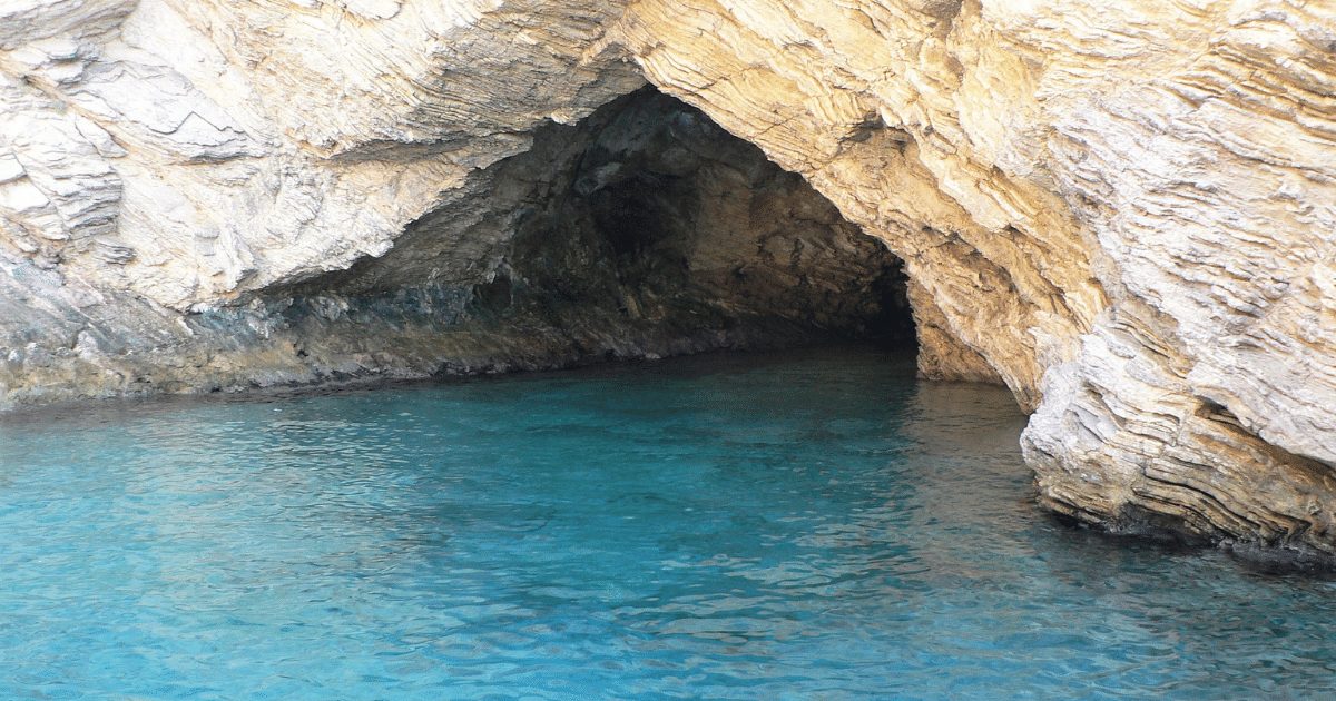 Scenic View of the Enchanting Blue Cave in Oludeniz