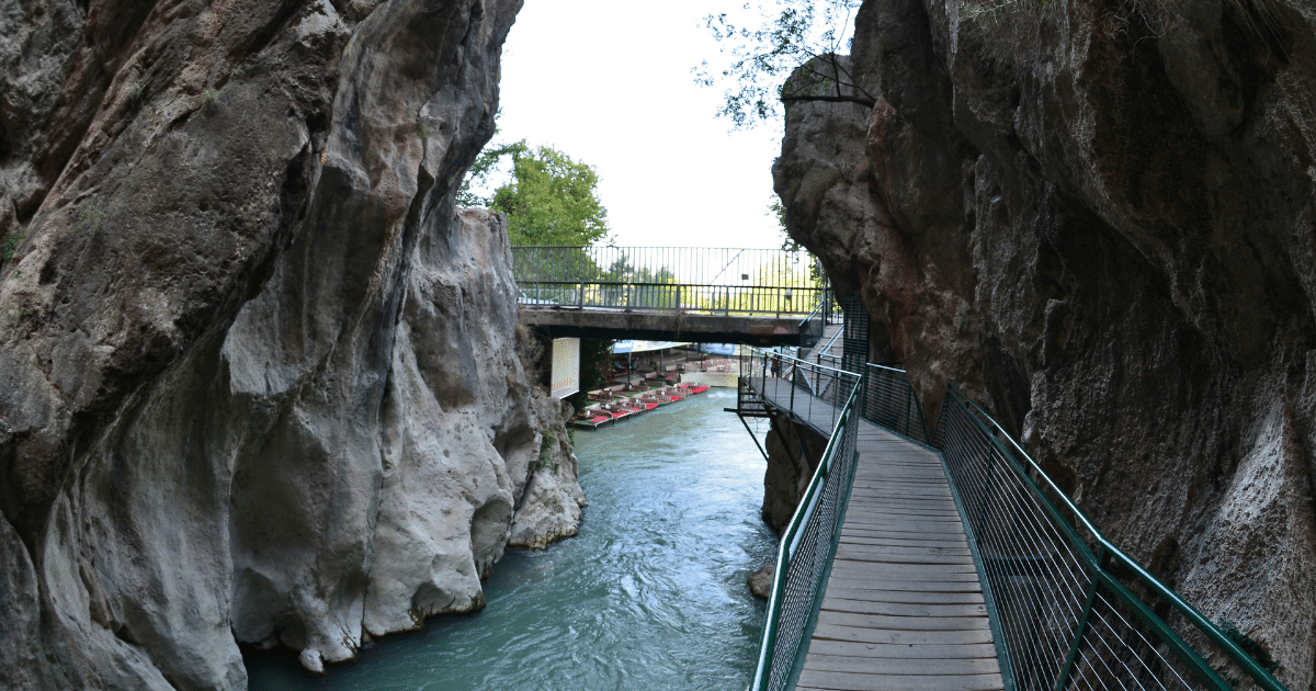 Wooden Bridge at Saklikent Gorge Canyon, Fethiye