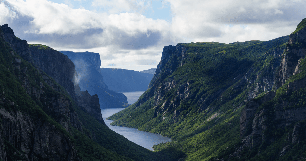 Panoramic view from top of Western Brook Pond, a must-see in summer - Things to do in Newfoundland in summer